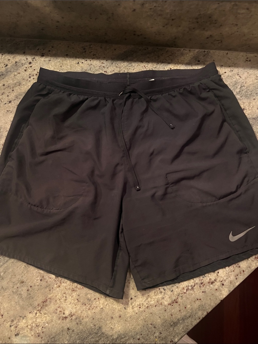 Nike Men’s Dri-fit Stride Black Athletic Shorts with Drawstring